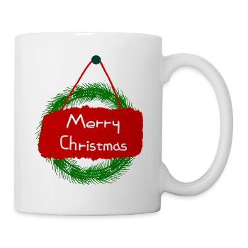 Merry Christmas greeting - Mug - white - Right