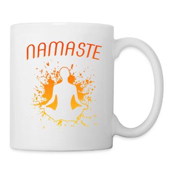 Yoga Namaste - Tasse - Weiß - Rechts