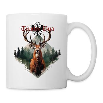 Tiroler Bua mit Hirsch dem Land Tirol die Treue - Tasse - Weiß - Rechts