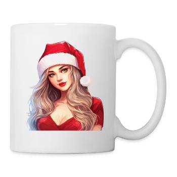 Sexy Weihnachtsfrau Weihnachten Ugly Christmas - Tasse - Weiß - Rechts