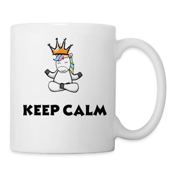 keep calm Einhorn - Tasse - Weiß - Rechts