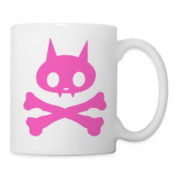 Cat Skeleton Girl - Mug - white - Right