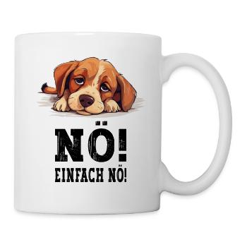 Nope Just Nope No No Dog Doggie Funny Saying - Mug - white - Right