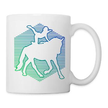 Voltige, contrôle du corps, disciplines athlétiques - Mug blanc - blanc - Droite