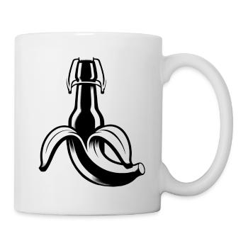 Bananenbier | Mein Obst | Bier wir lieben Dir - Tasse - Weiß - Rechts
