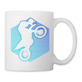 Dirt Bike Motocross Freestyle Motocross Femmes - Mug blanc - blanc - Droite