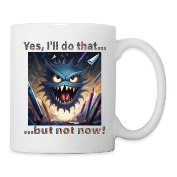 Stressed? Then vent with this monster! - Mug - white - Right
