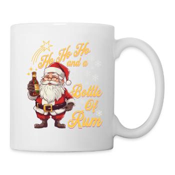 Père Noël bouteille rhum alcool liqueur Cheers - Mug blanc - blanc - Droite