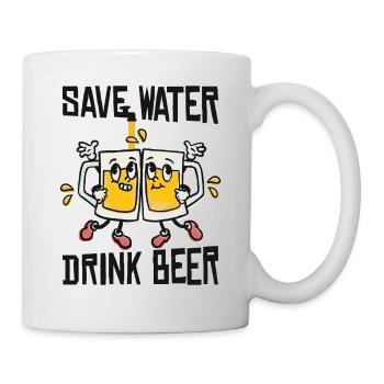 Save water Drink beer - Mug - white - Right