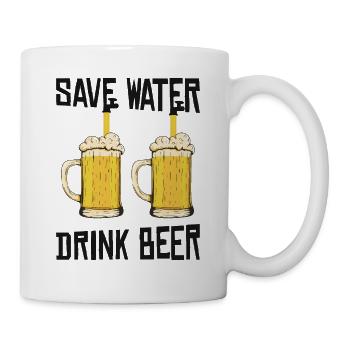 Save water Drink beer - Mug - white - Right