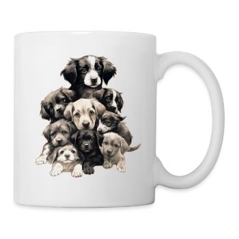 Cute dogs - Mug - white - Right