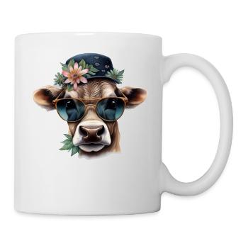 Farmer design with cow village child and proud of it! - Mug - white - Right