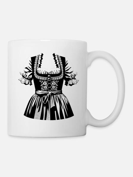 Dirndl | Tracht - Tasse - Weiß