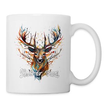 Steirer Bua mit Hirsch Steiermark Design Steirer - Mug - white - Right