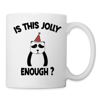 Ist dieses lustige Panda-Weihnachtslicht lustig genug? - Tasse - Weiß - Rechts