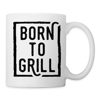 Born To Grill - Funny Gift for Grill Enthusiasts - Mug - white - Right