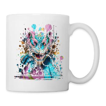Graffiti Street Art Spray Vintage Stencil Retro - Mug - white - Right