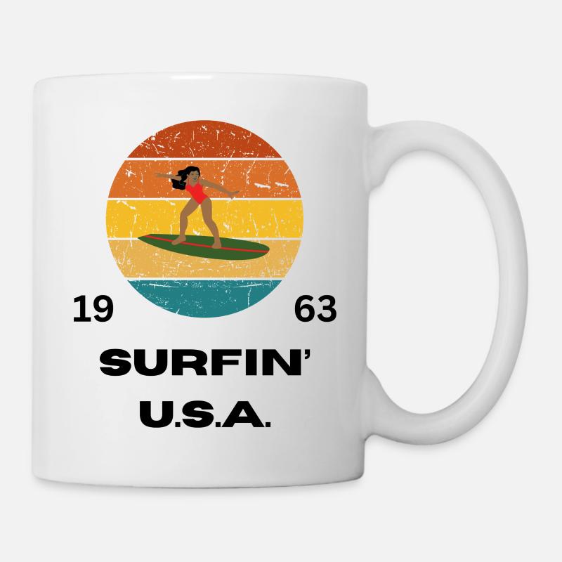 SURFIN États-Unis 1963 - Mug blanc - blanc