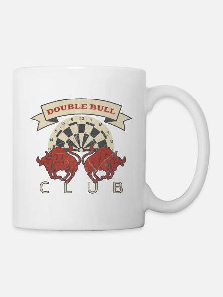 Club de taureaux doubles - Mug blanc - blanc