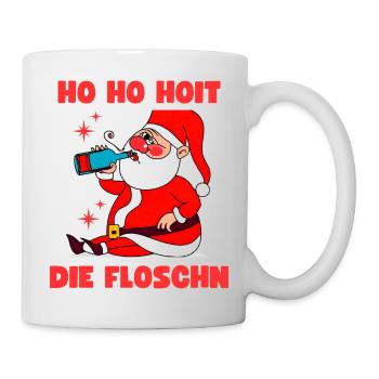 Betrunkener Weihnachtsmann - Tasse - Weiß - Rechts