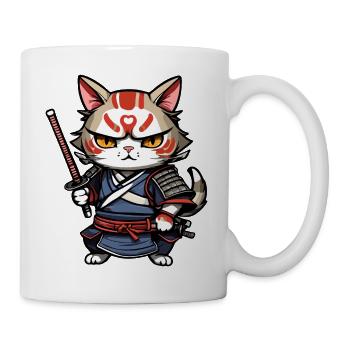 Samurai Cat #7 - Mug - white - Right
