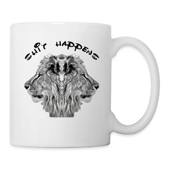 Shit happens - bad luck - Mug - white - Right