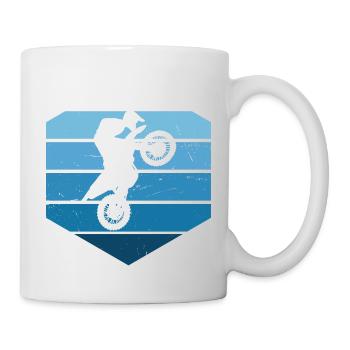 Dirt Biker Herren Supermoto Dirtbike Freestyle Mot - Tasse - Weiß - Rechts
