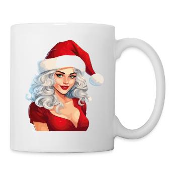 Weihnachtsfrau Sexy Weihnachten Ugly Christmas - Tasse - Weiß - Rechts