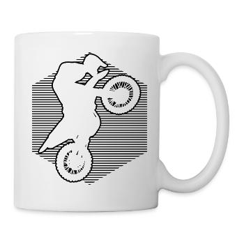 Dirt Bike Femme Motocross Dirt Bike Hommes - Mug blanc - blanc - Droite