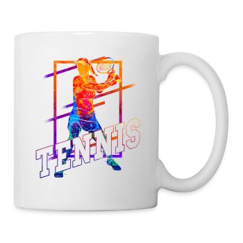 Tennis Tennis Player Woman Sport Match Club Fan - Mug - white - Right