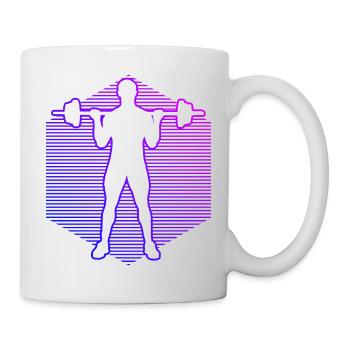 Musculation Cardio Haltérophilie Femme Fitness - Mug blanc - blanc - Droite
