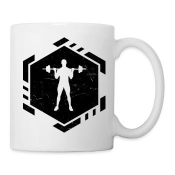 Haltération, entraînement d’endurance, musculation - Mug blanc - blanc - Droite