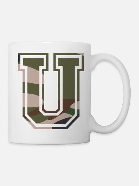 U Camouflage - Tasse - Weiß