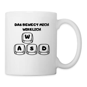 das bewegt micht wirklich, gaming - Tasse - Weiß - Rechts