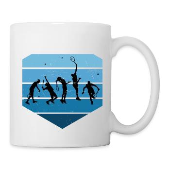 Tennis Tennis Femmes Tennis Hommes - Mug blanc - blanc - Droite