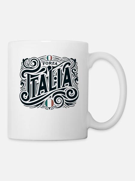 Forza Italia Italian Football Supporter Gift - Mug - white
