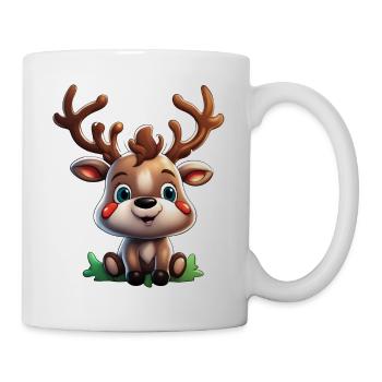 Rennes / Cerfs / Animal / Motif enfant / Noël - Mug blanc - blanc - Droite