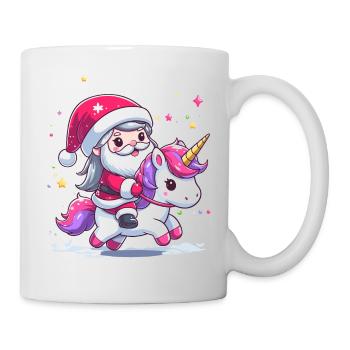 Santa Claus and Unicorn - Mug - white - Right