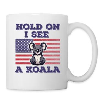 Koala American Flag Funny Original Gift - Mug - white - Right