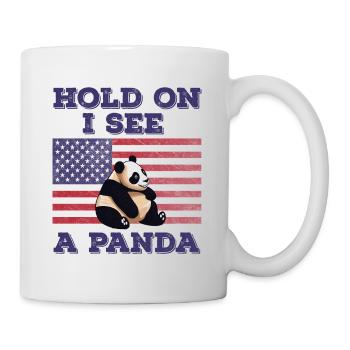 Panda American Flag Funny Original Gift - Mug - white - Right