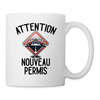 Permis De Conduire Idée Cadeau Humour Auto-École - Mug blanc - blanc - Droite