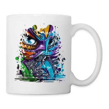 Graffiti Street Art Spray Colors Cool Artist Retro - Mug - white - Right