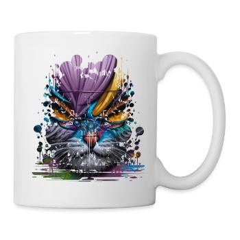 graffiti street art spray colors cool artist retro - Mug - white - Right