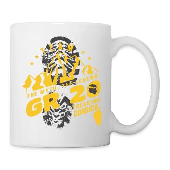 GR 20 trekking trek gr 20 corsica - Mug blanc - blanc - Droite