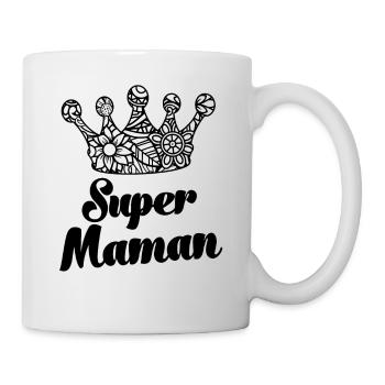 Super Mama Frankreich Mama Schweiz - Tasse - Weiß - Rechts