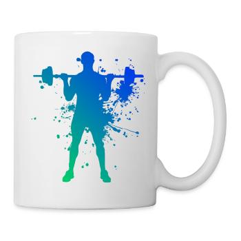 Damen Ausdauertraining Cardio Krafttraining - Tasse - Weiß - Rechts