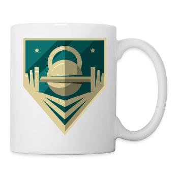 Dumbbell Logo - Mug - white - Right