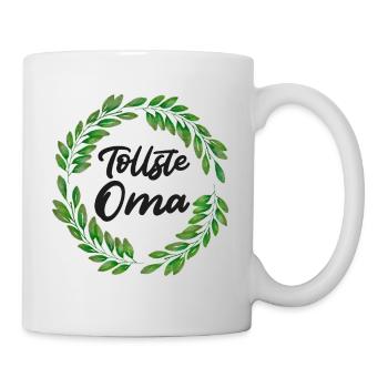 Tollste Oma beste Omi Großmutter Omi Rentnerin - Tasse - Weiß - Rechts