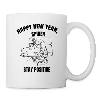Beth die Spinne - Prost! - Tasse - Weiß - Rechts
