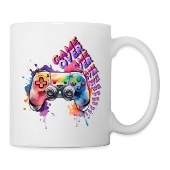 Game Over Kontroller - Tasse - Weiß - Rechts